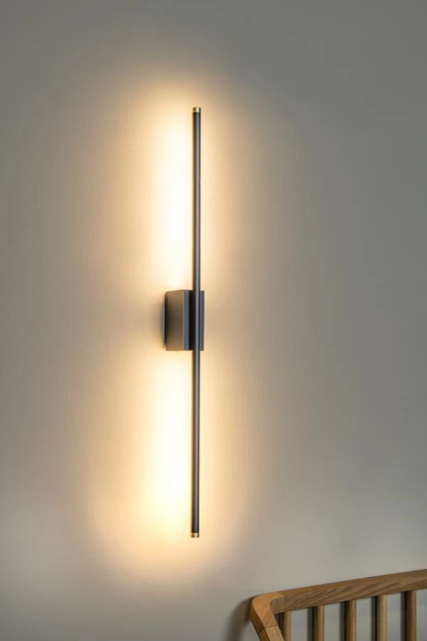 Lucide Premium MARNIK - Wall light - LED Dim. - CCT - 1x13W 2700K/4000K - Black - atmosphere 2